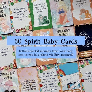 30 Spirit Baby Cards (selbst interpretierte Botschaften von Ihrem Spirit Baby)
