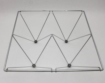 Chromed Square Vintage Coffee Table / In the Style of Paolo Piva / 1980, Italy