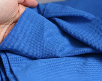 Blaue Baumwolle stricken Stoff - 10m