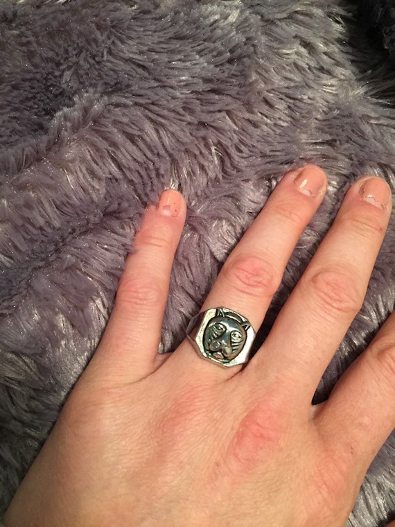 Panther Ring, Mens or Womens Ring, Silver Plated R