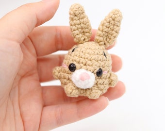 Handmade crochet mini rabbit toy