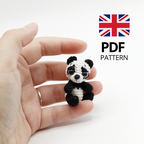 Amigurumi Pattern Mini Panda Crochet Panda PDF Crochet Etsy