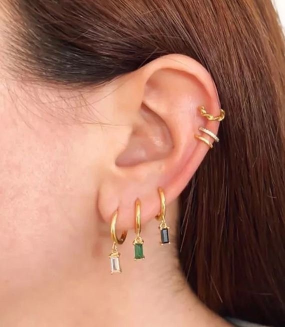 Coloured 2024 stone earrings
