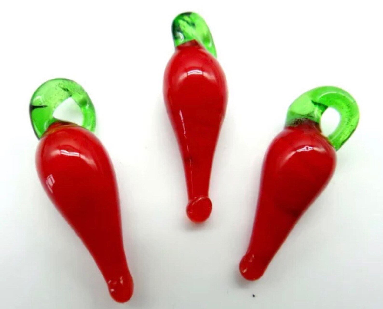 NEW BIGGER Size Italian Glass Red Pepper Charm Etsy