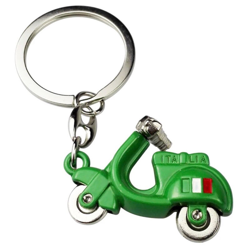 Vespa Scooter Italian Keychain / Vespa Keychain / Italian Etsy