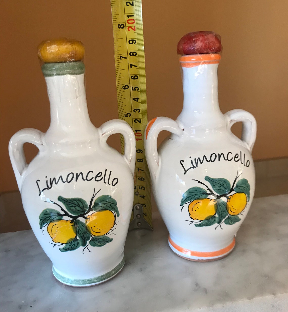 HANDMADE IN ITALY Decorative Limoncello Bottle Etsy