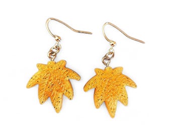 Marijuana Leaf Dangle Earrings