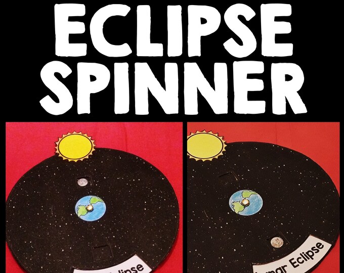 Solar and Lunar Eclipse Educational Craft Activity Spinner Science ...