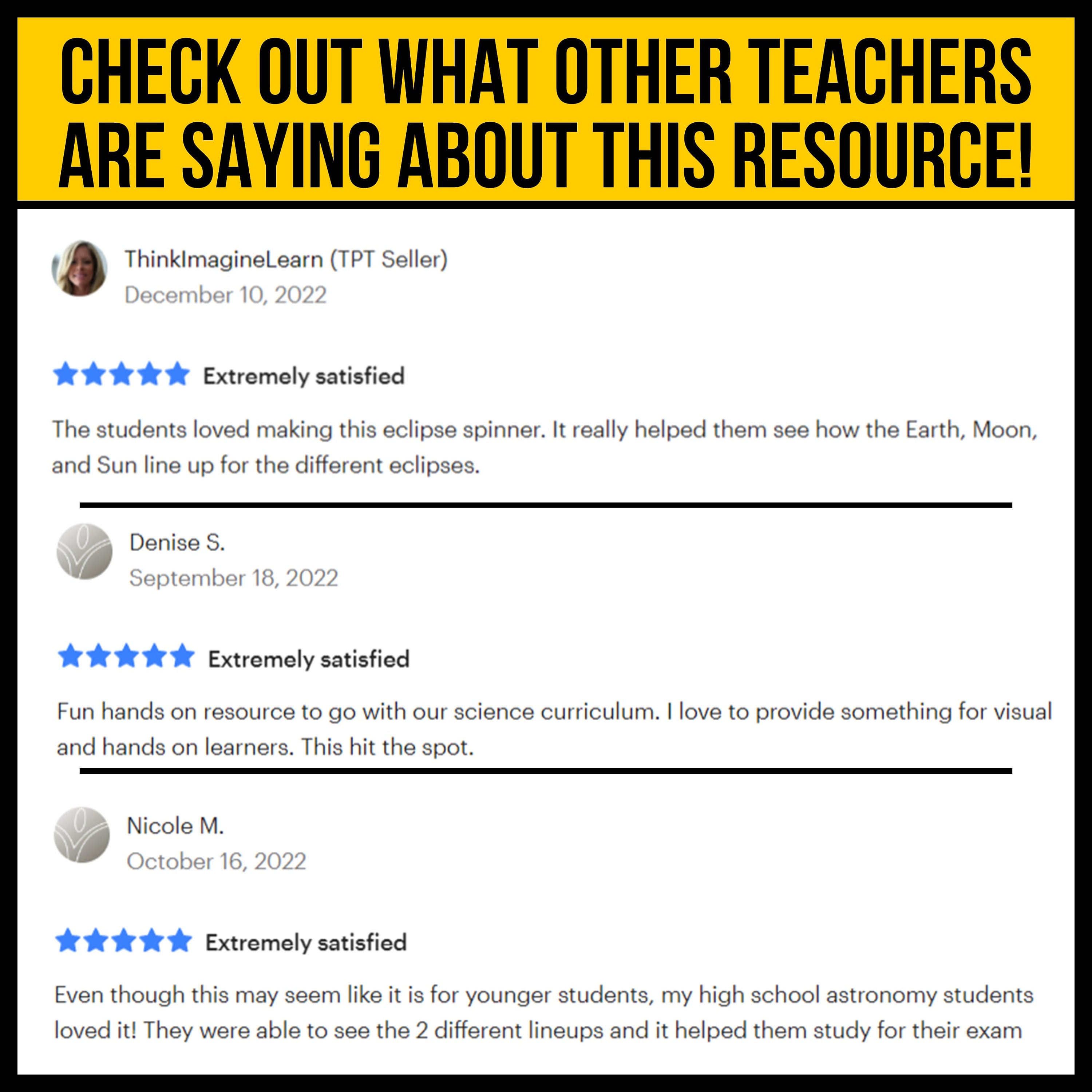 Solar and Lunar Eclipse Educational Craft Activity Spinner Science ...