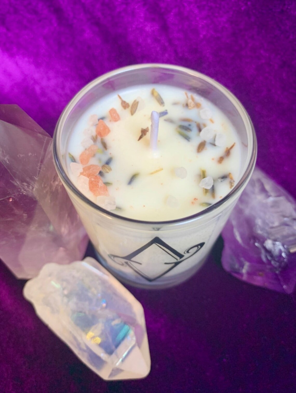 Lavender Essential Oil Candle Lavender Cloud Etsy