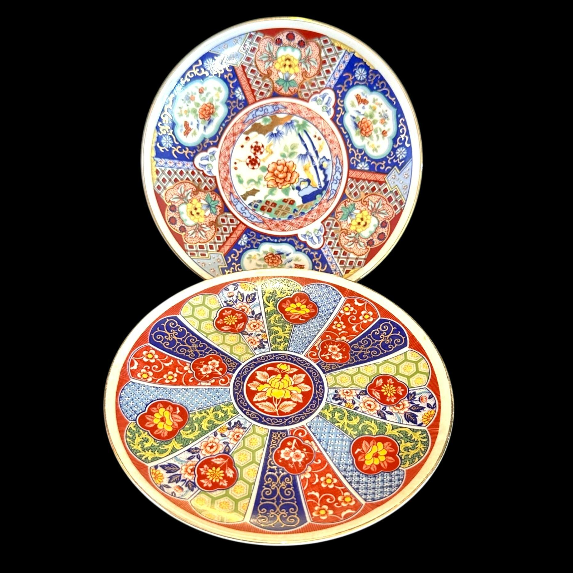 イギリス　アンティーク　IMARI イマリ　花柄陶磁器プレート 6枚セット イギリス アンティーク IMARI イマリ 花柄陶磁器プレート 6枚