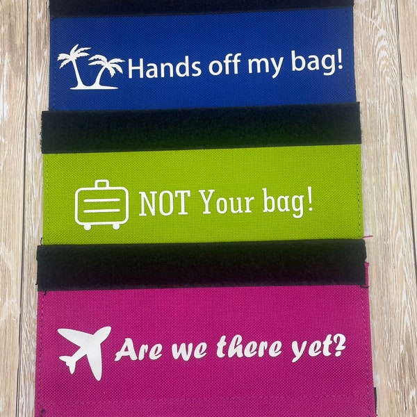 Personalised luggage handle cover. Baggage. Cover. Grip. Luggage identifier. Tag. Suitcase handle. Hen party. Honeymoon. Holiday