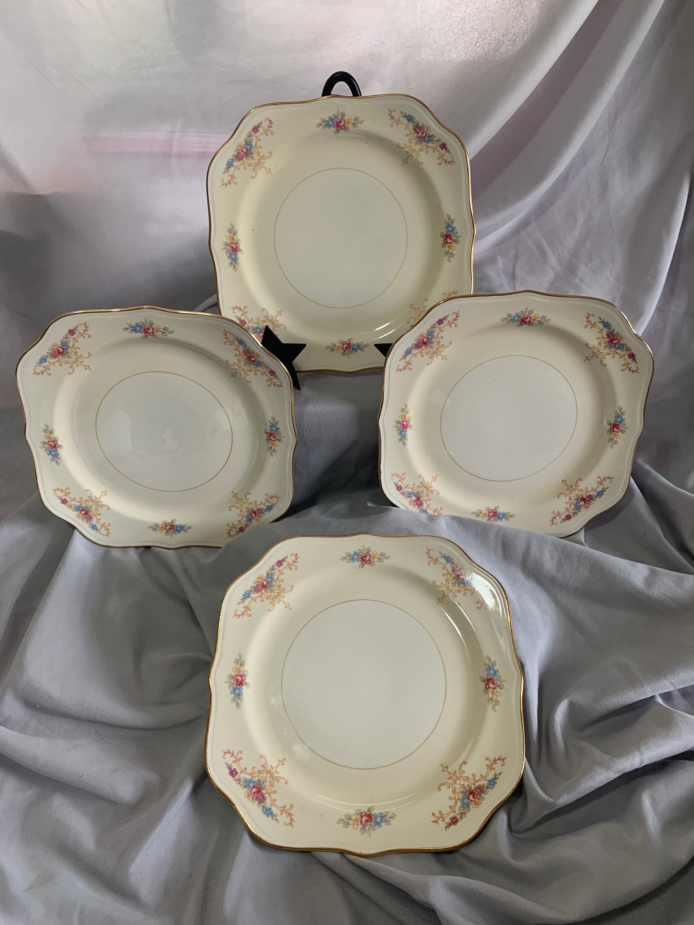 Homer Laughlin China Fiestaware Square Salad Plates Fiestaware