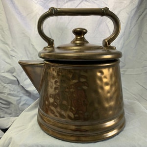 McCoy Kettle Coffee Pot Cookie Jar Ceramic Bronze color