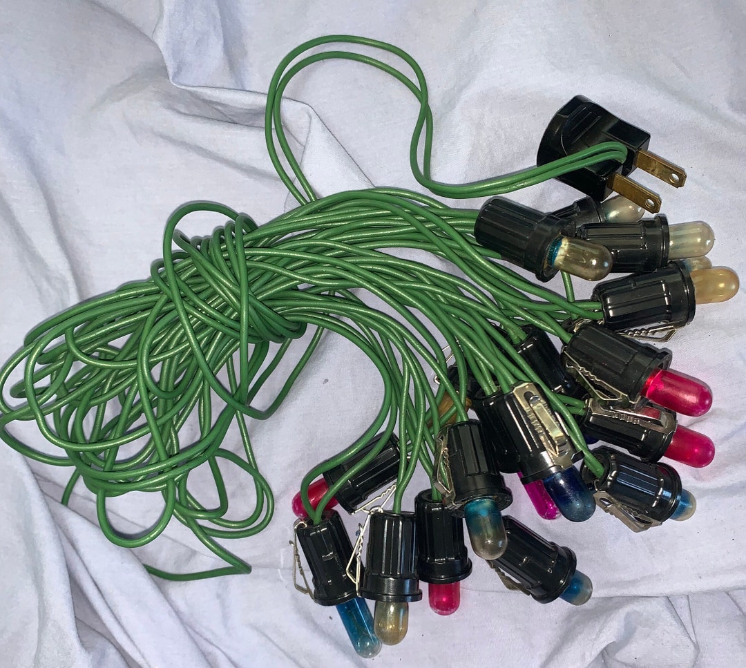 Usalite Multi Color Christmas Light Strand With Clips for Etsy