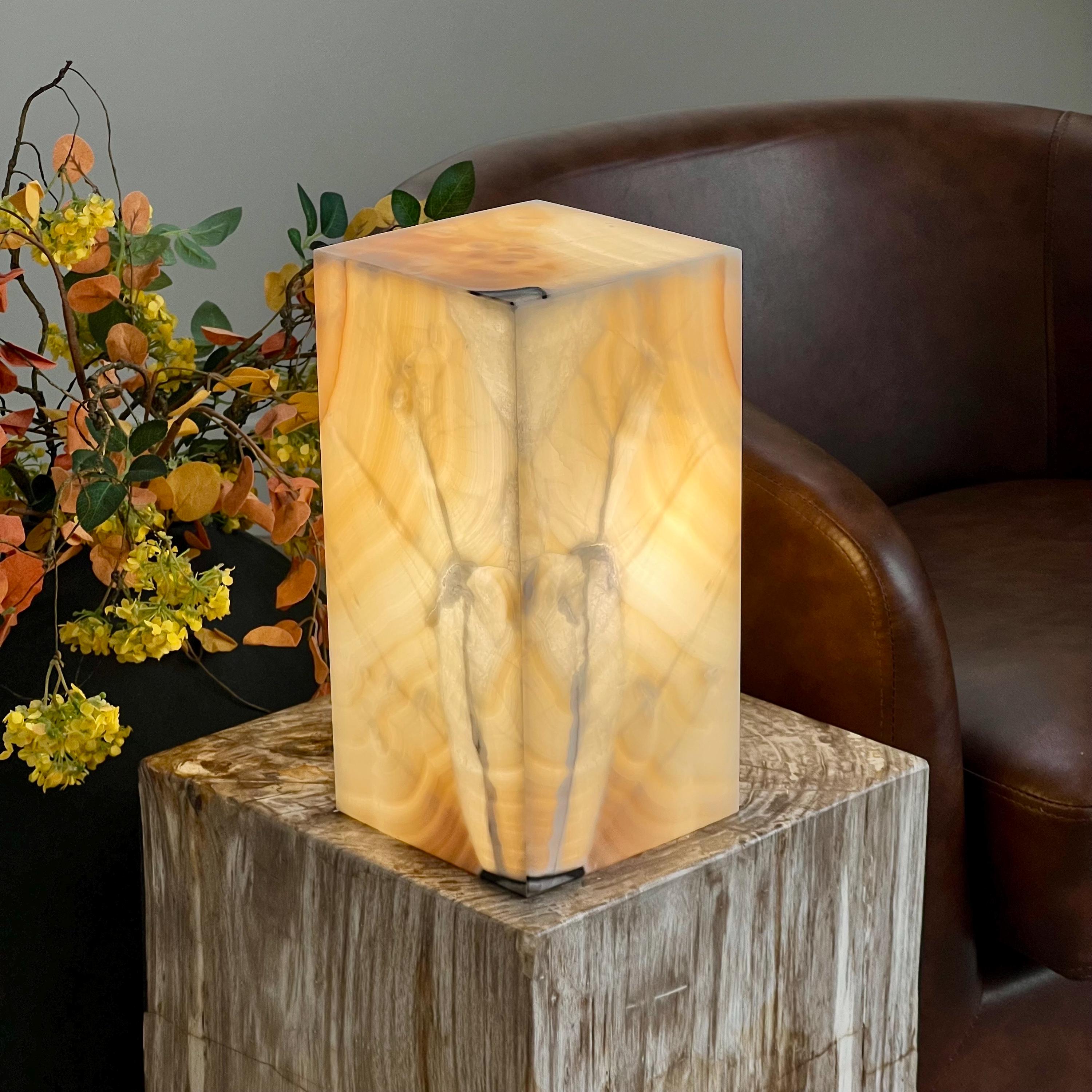 メキシカンオニキスランプ 天然石 定価20000以上！ Mexican onyx lamp 