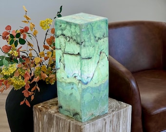Sea Foam Fluorite Lamp – Handcrafted Crystal Light for Home or Office Decor