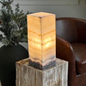 Etsy オニキスランプ 天然石 ランプ 作り方 Mexican onyx lamp - 日本