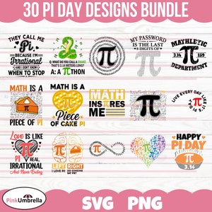 Happy Pi Day SVG Bundle, Pi Day Svg, Pi day Png, Pi day Shirt SVG, Math Teacher Shirt Svg, Teacher Pi day svg, Pi Day Math Svg, 3.14 pi day