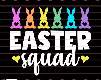 Easter Vibes Svg, Bunny Svg, Kids Easter Svg, Easter Svg, Easter Squad Svg, Easter Bunny Svg, Happy Easter Svg, Easter Egg Svg