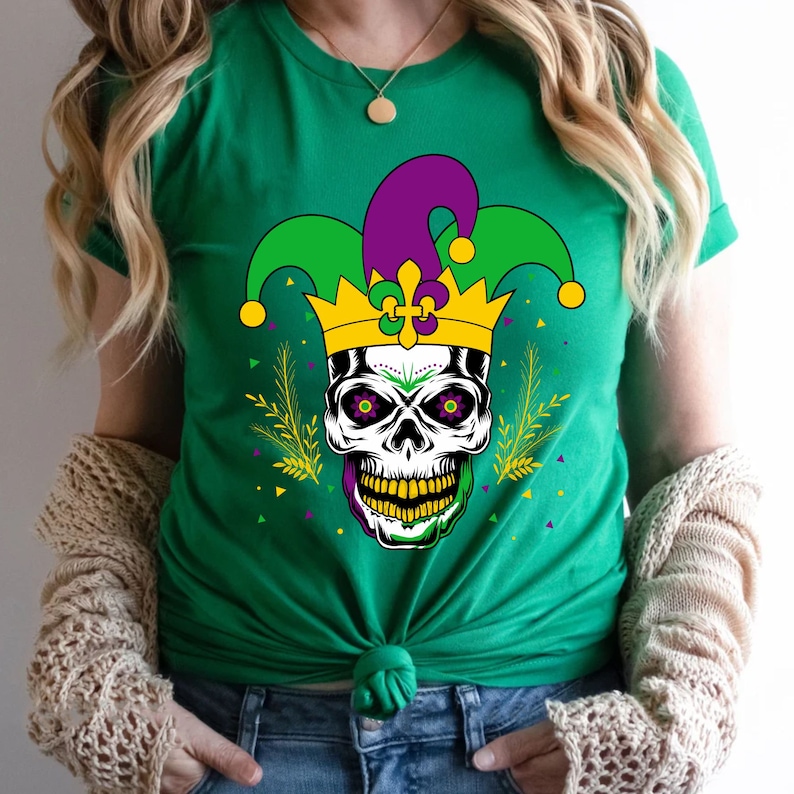mardi gras sugar skull