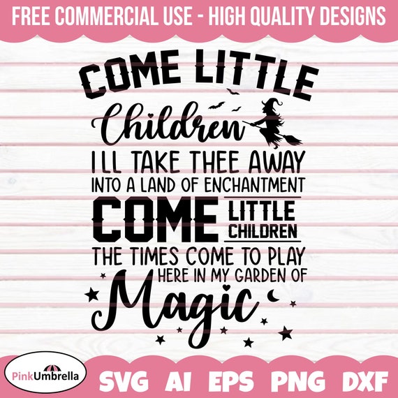 Come Little Children SVG Hocus Pocus Svg Witch Svg - Etsy Hong Kong
