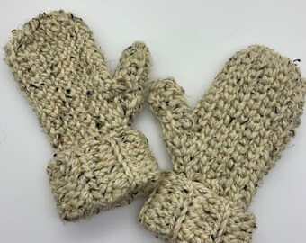 Chunky Mittens / Crochet Mittens / Adult Mittens