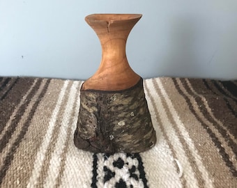 Peach wood 5” vase