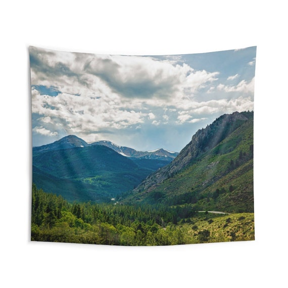 Colorado Rocky Mountains Indoor Wall Tapestries, Wall Decor, Home Decor, Wall Hanging