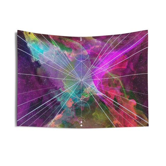 Vertex Activation Abstract Indoor Wall Tapestries, Wall Decor, Home Decor, Wall Hanging