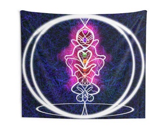 Chakra Meditation Indoor Wall Tapestries, Wall Decor, Home Decor, Wall Hanging, Meditation decor