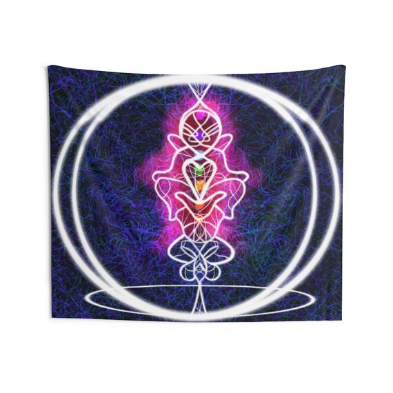 Chakra Meditation Indoor Wall Tapestries, Wall Decor, Home Decor, Wall Hanging, Meditation decor
