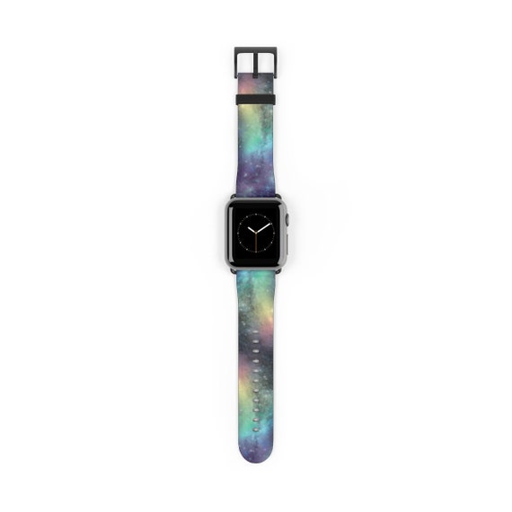 Galactic Captures Rainbow Milky Way Core Apple Watch Band