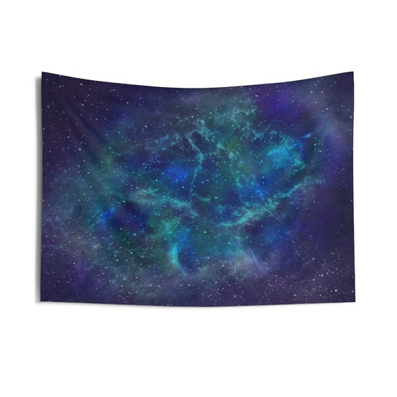 Galactic Captures Space Nebula Indoor Wall Tapestries, Wall Decor, Home Decor, Wall Hanging