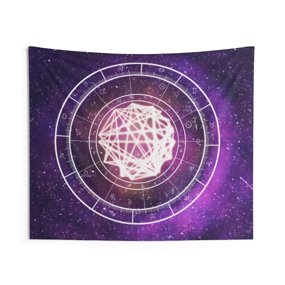 Personalized Natal Chart, Birth Chart, Horoscope Indoor Wall Tapestries, Wall Decor, Home Decor, Wall Hanging