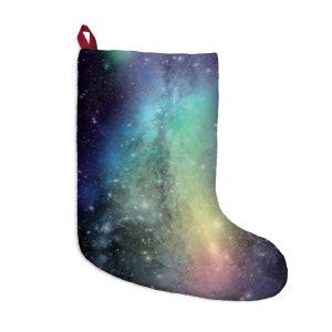Galactic Captures Rainbow Milky Way Core Personalized Christmas Stockings