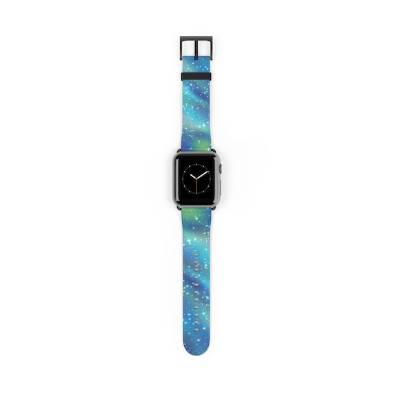 Aurora Borealis Northern Lights Night Sky Space Stars Watch Band