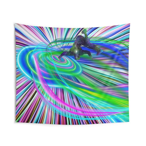 Galactic Captures Enter the Portal Indoor Wall Tapestries, Wall Decor, Home Decor, Wall Hanging