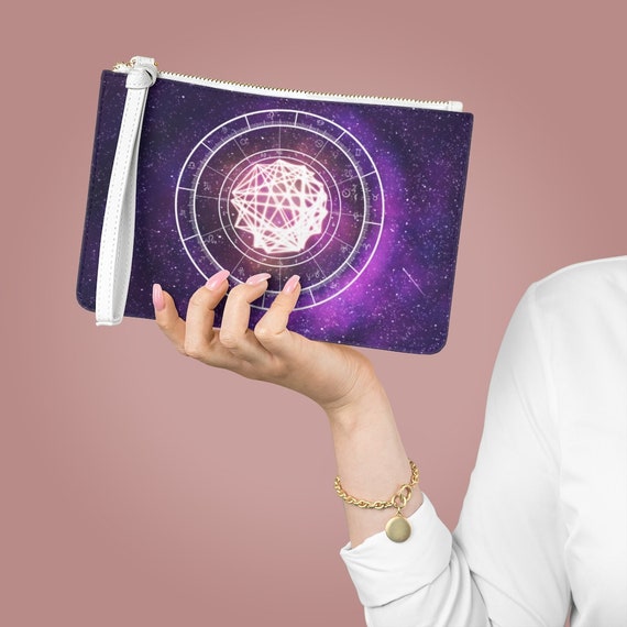 Personalized Natal Chart, Birth Chart, Horoscope Clutch Bag