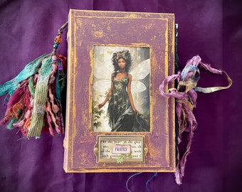 Handmade Purple Fairy Journal