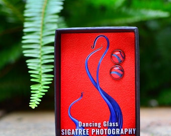 Photography Jewelry | Dancing Glass | Post Earrings