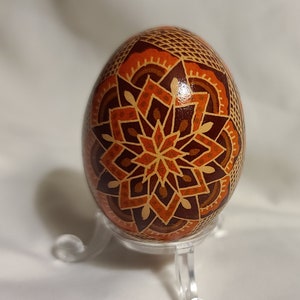 Chicken Egg Pysanky Ornament or Decoration