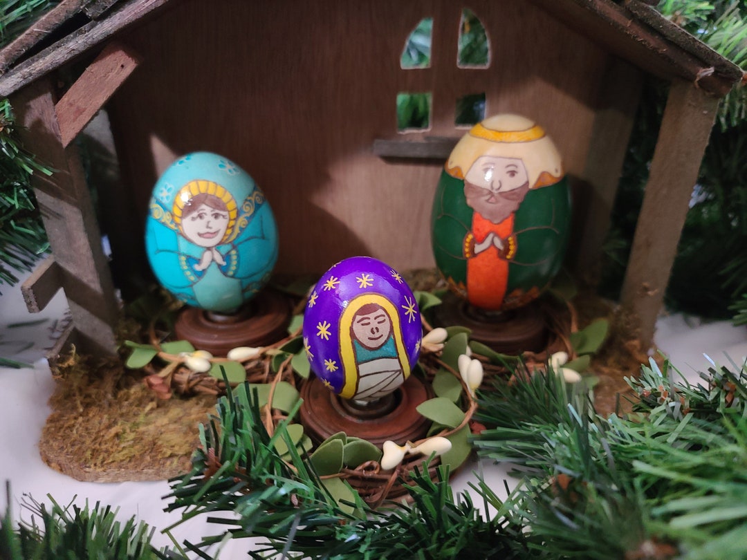 Pysanky Nativity Set Goose Peahen Bantam Chicken Etsy pysanky-nativity-set-goose-peahen-bantam-chicken-etsy