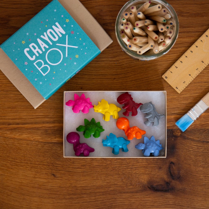 Dinosaur Crayons Etsy