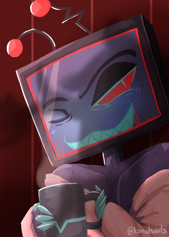 Hazbin Hotel Vox With Mug Photocard 2.5 X 3.5 - Etsy