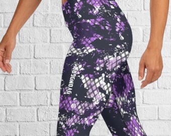 Purple Camo Yoga Pants