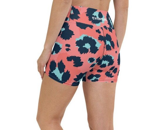 leopard print workout shorts