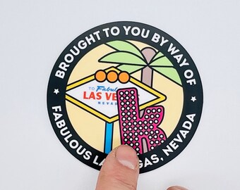 The Killers Brought To You By Way Of Fabulous Las Vegas Nevada | The Killers | Brandon Flowers | Laptop Sticker | Band Bumper Sticker