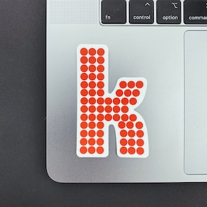 The Killers K Vinyl Sticker | The Killers | Brandon Flowers | Music | Stickers | Laptop Sticker | Band Sticker | Bumper Sticker