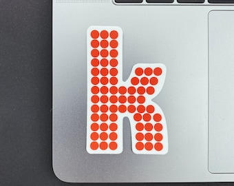 The Killers K Vinyl Sticker | The Killers | Brandon Flowers | Music | Stickers | Laptop Sticker | Band Sticker | Bumper Sticker